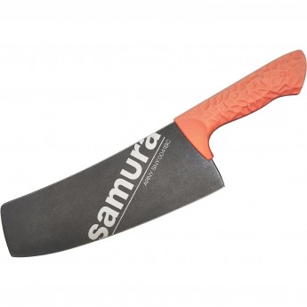 Кухонный топорик Модерн SAMURA ARNY 208 мм, ТЭП коралловый SNY-0041BC/K Кухонный топорик Модерн SAMURA ARNY 208 мм, ТЭП коралловый SNY-0041BC/K
