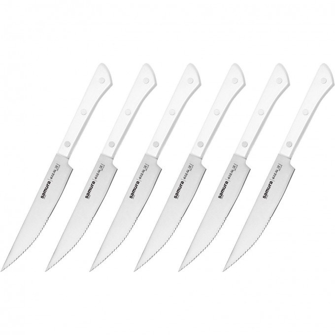 Набор стейковых ножей SAMURA HARAKIRI 31 (125мм) SHR-0260W/K